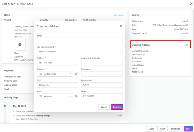 How To Change Delivery Address On Wayfair How to change shipping address of your order? - PGPrints