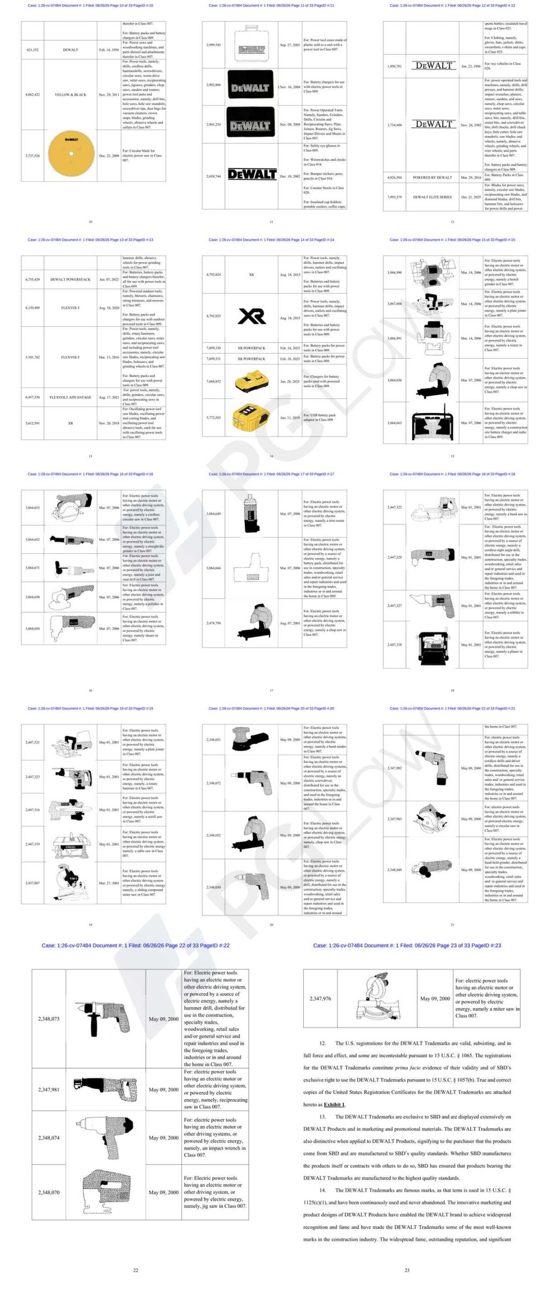 DEWALT registered