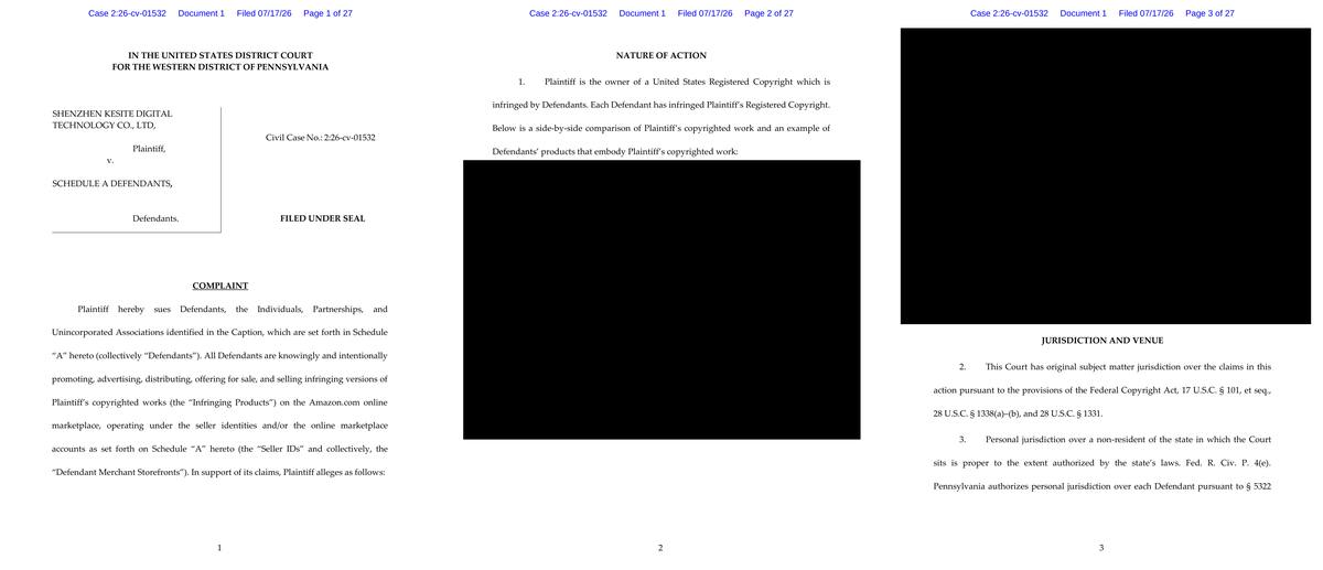Shenzhen Kesite Digital Technology Co., Ltd. Works registered