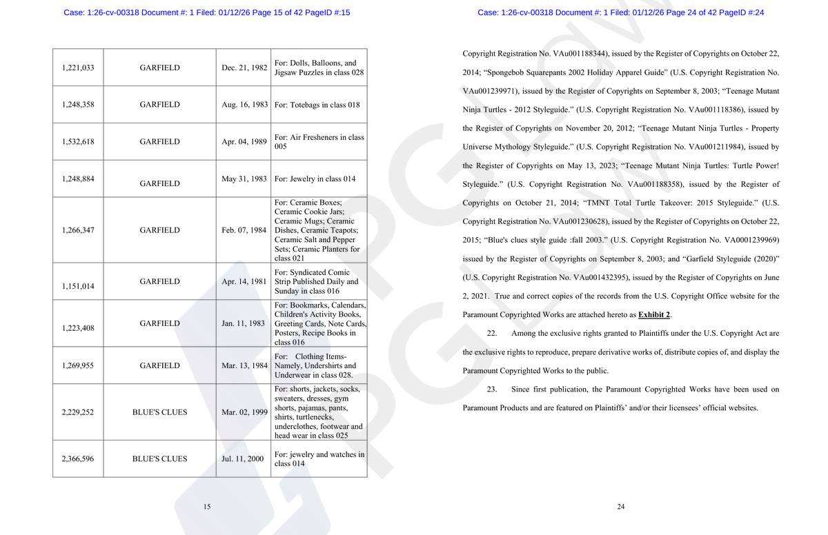 Viacom & Paws Works registered