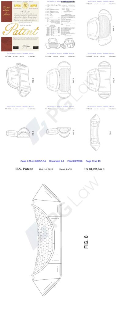 Neck Pillow Design Patent D1,097,646 S
